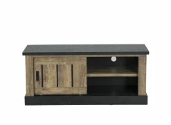 Tv-meubel Etienne 132cm - decor - industriële eik & zwart- Tv-Meubels|Tv-Meubels