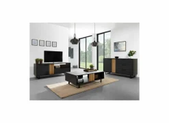 Tv-Meubels|Tv-Meubels|Tv-meubel Faro 164cm - melamine - structuur zwart