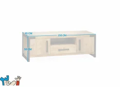 Tv-meubel Galaxy 150cm - lamulux - mango- Tv-Meubels|Tv-Meubels