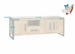 Tv-Meubels|Dressoirs|Tv-meubel Galaxy 177cm - lamulux - mango