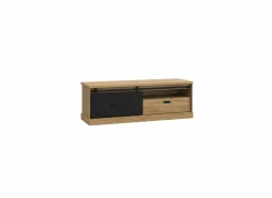Tv-meubel Kaszimiro 163cm - decor - waterford eik & zwart- Tv-Meubels|Tv-Meubels