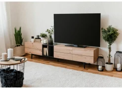 Tv-Meubels|Tv-Meubels|Tv-meubel Nola 195cm - melamine - artisanale eik