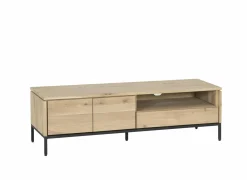 Tv-meubel Nomade 150cm - eik massief & fineer & decor - naturel- Tv-Meubels|Tv-Meubels