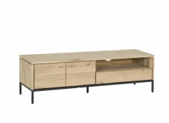 Tv-meubel Nomade 150cm - eik massief & fineer & decor - naturel- Tv-Meubels|Tv-Meubels