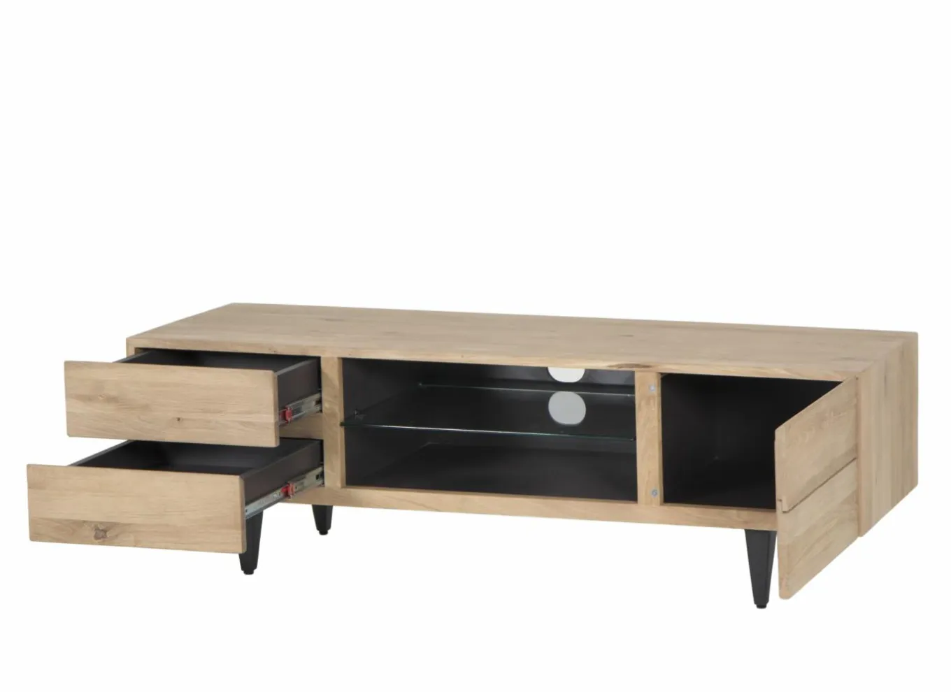 Tv-Meubels|Tv-Meubels|Tv-meubel Palacio 150cm - eik massief & decor - naturel