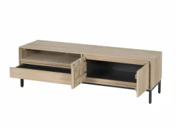 Tv-Meubels|Tv-Meubels|Tv-meubel Polar 145cm - eik massief & fineer & decor - naturel