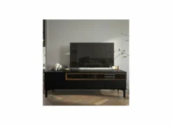 Tv-Meubels|Tv-Meubels|Tv-meubel Roomers 156cm - decor - zwart & walnoot