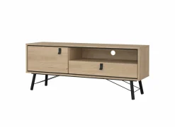 Tv-meubel Ry 151cm - decor - bruin & zwart- Tv-Meubels|Tv-Meubels