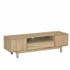 Tv-Meubels|Tv-Meubels|Tv-meubel Summer 150cm - eik massief & decor - naturel