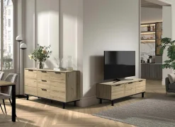 Tv-Meubels|Tv-Meubels|Tv-meubel Toby 175cm - melamine - castella oak