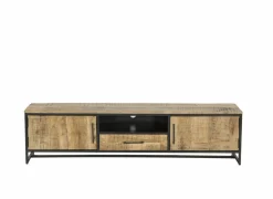 Tv-meubel Woodcraft 190cm - mango massief - bruin- Tv-Meubels|Tv-Meubels