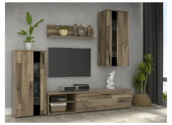 Tv-wandmeubel 213cm - decor - artisanale eik- Tv-Meubels|Tv-Meubels
