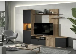 Tv-wandmeubel Silver 235cm - decor - naturel- Tv-Meubels|Tv-Meubels