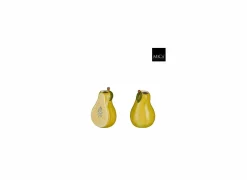 Mica Vazen & Bloempotten|Vazen & Bloempotten|Vaas Fruit H15cm - dolomiet - geel/groen