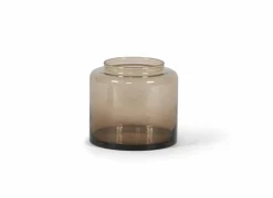 Vaas H17cm - glas - mocha- Vazen & Bloempotten|Vazen & Bloempotten