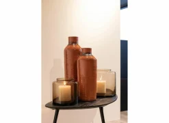 Vaas H17cm - glas - mocha- Vazen & Bloempotten|Vazen & Bloempotten