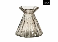 Edelman Vazen & Bloempotten|Vazen & Bloempotten|Vaas Lauren H16cm - glas - bruin