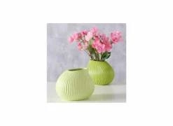 Vazen & Bloempotten|Vazen & Bloempotten|Vaas Porty H14cm - keramiek - mat groen