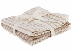 Cosy & Trendy Vaatdoeken|Vaatdoek Stoff 17x17cm - katoen - zand set van 3