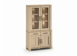 Vitrinekasten|Vitrinekasten|Vitrinekast Alba 115cm - decor - sand oak nature