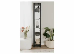 Vitrinekast Albi 33cm - melamine - zwart- Vitrinekasten|Vitrinekasten