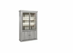 Vitrinekast 135cm - decor - dark forest- Vitrinekasten|Vitrinekasten