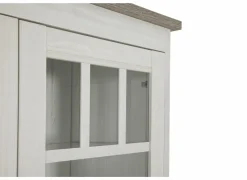 Vitrinekasten|Vitrinekasten|Vitrinekast 122cm - decor - lariks & bruine eik