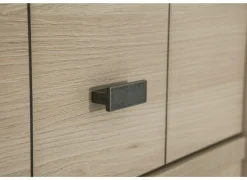 Vitrinekast 104cm - decor - natuurlijke olm- Vitrinekasten|Vitrinekasten