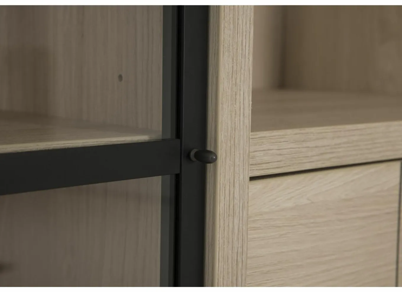 Vitrinekasten|Vitrinekasten|Vitrinekast 104cm - decor - natuurlijke olm