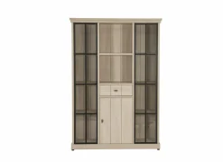 Vitrinekast 145cm - decor - natuurlijke olm- Vitrinekasten|Vitrinekasten