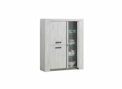 Vitrinekasten|Vitrinekasten|Vitrinekast Elvis 133cm - decor - white oak