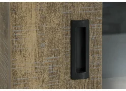 Vitrinekasten|Vitrinekasten|Vitrinekast Etienne 221cm - decor - zwart