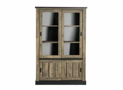 Vitrinekasten|Vitrinekasten|Vitrinekast Etienne 135cm - decor - industrial oak