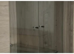 Vitrinekasten|Vitrinekasten|Vitrinekast Etna 125cm - decor - millenium eik & lichtgrijs