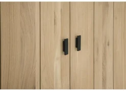 Vitrinekast Grimaldi 120,7cm - eik massief - naturel- Vitrinekasten|Vitrinekasten