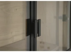 Vitrinekast Grimaldi 120,7cm - eik massief - naturel- Vitrinekasten|Vitrinekasten