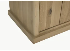 Vitrinekast Grimaldi 120,7cm - eik massief - naturel- Vitrinekasten|Vitrinekasten