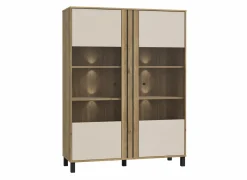 Vitrinekasten|Vitrinekasten|Vitrinekast Killarney 121cm - decor - mauvella oak & sand