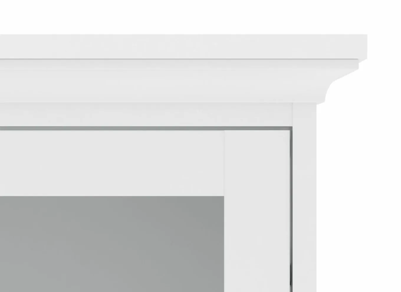 Vitrinekasten|Vitrinekasten|Vitrinekast Paris 96cm - decor - wit