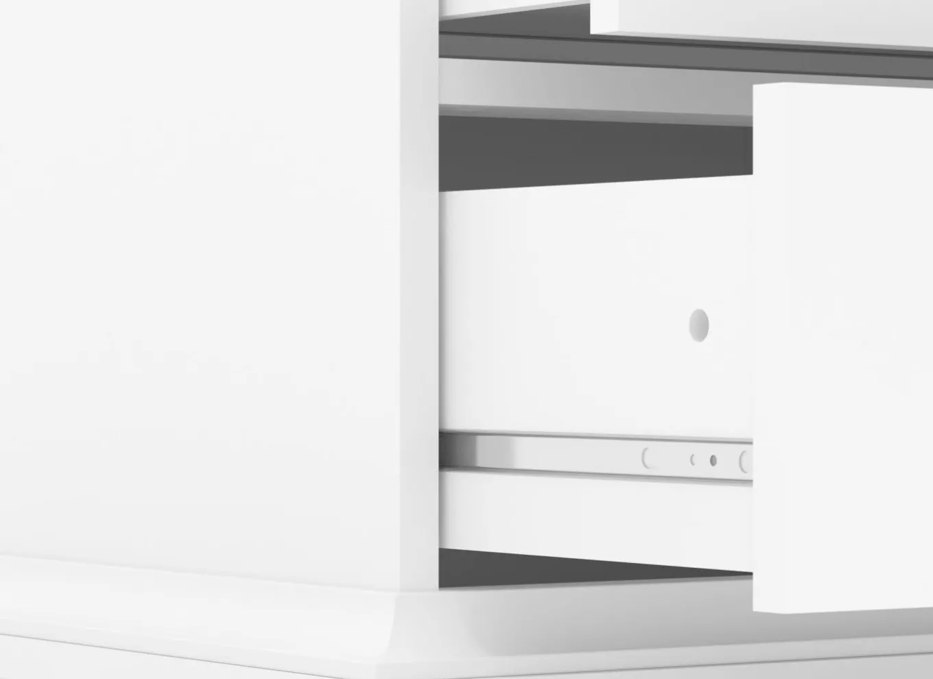 Vitrinekasten|Vitrinekasten|Vitrinekast Paris 96cm - decor - wit