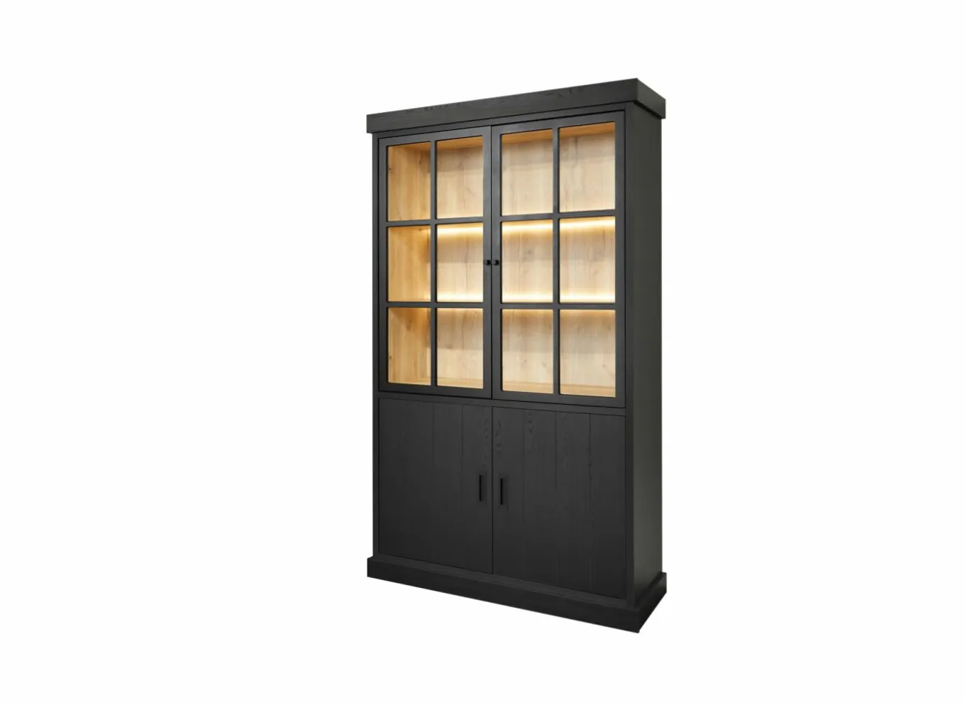 Vitrinekasten|Vitrinekasten|Vitrinekast Raphael 122cm - melamine - NOX