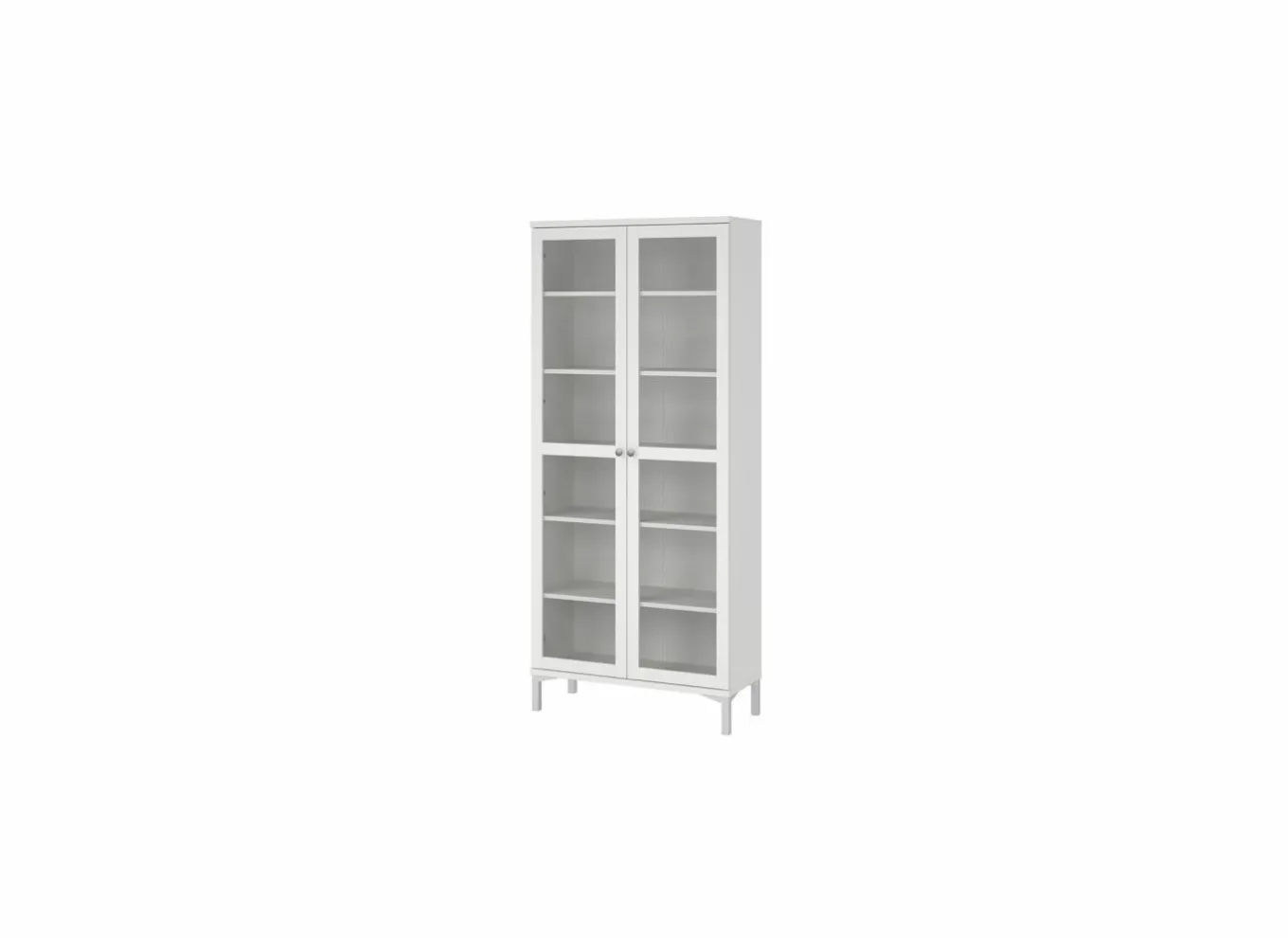 Vitrinekasten|Vitrinekasten|Vitrinekast Roma 89cm - decor - wit