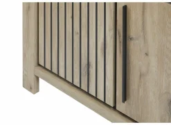 Vitrinekast Santos 120cm - decor - canyon oak- Vitrinekasten|Vitrinekasten