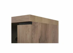Vitrinekast Stefan 130cm - decor - canyon oak- Vitrinekasten|Vitrinekasten