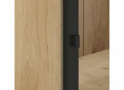 Vitrinekasten|Vitrinekasten|Vitrinekast Valencia 240cm - melamine - lichte eik