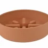 Voerbak Sili Trage voederbak 700ml - silicoon - terracotta- Voerbakken