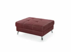 Voetenbank San Francisco 103x86cm stof rood- Poefs & Voetenbankjes