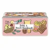 Voorraadpot Deco Biscuits 24x10xH10cm - metaal - multicolor- Bewaardozen