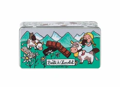 Bewaardozen|Voorraadpot Deco Chocolat 23,5x7,5xH12,5cm - metaal - multicolor