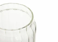 Voorraadpot Harmony 1L - glas - transparant & acacia- Bewaardozen